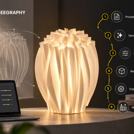 Parametric design with AI: 6 simple steps to build a lamp