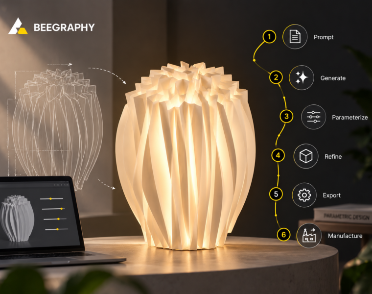 Parametric design with AI: 6 simple steps to build a lamp
