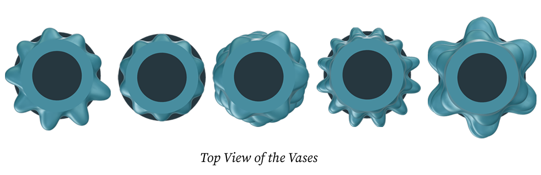 Design automation vase variations generated in BeeGraphy
