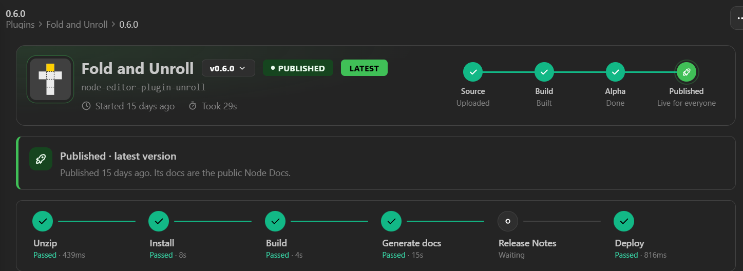 BeeGraphy plugin release pipeline from upload to deploy