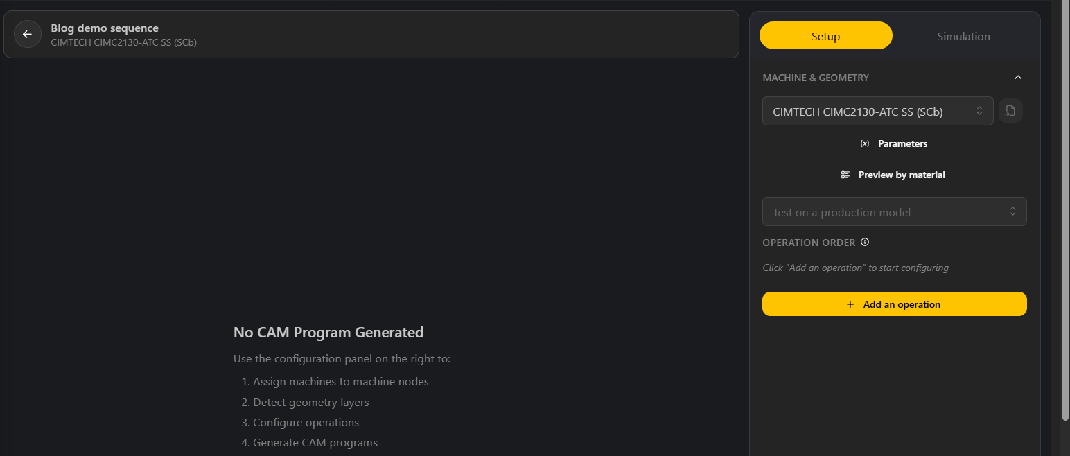 BeeGraphy November 2026 update: the Sequence editor for a CAM Recipe